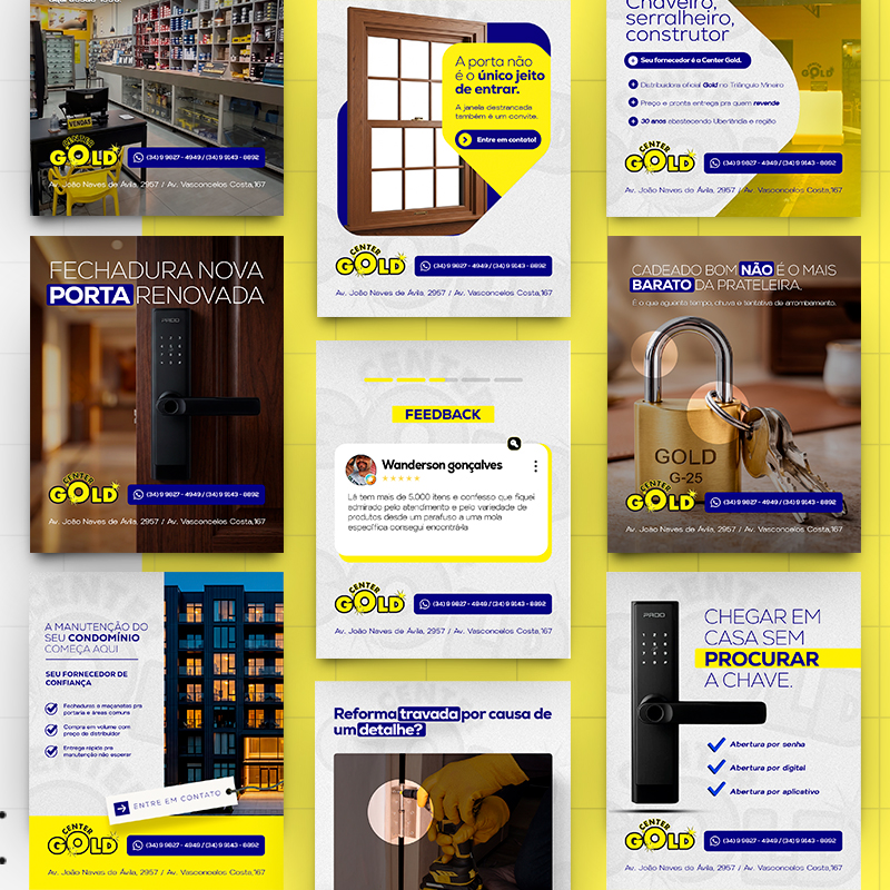 Capa Social Media Center Gold